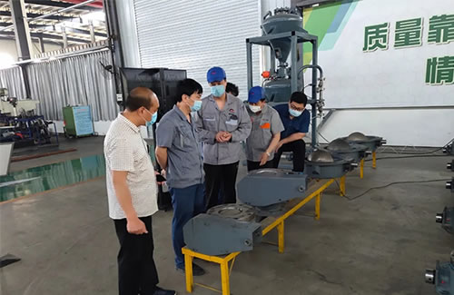 鋼廠客戶來(lái)遠(yuǎn)華公司參觀考察